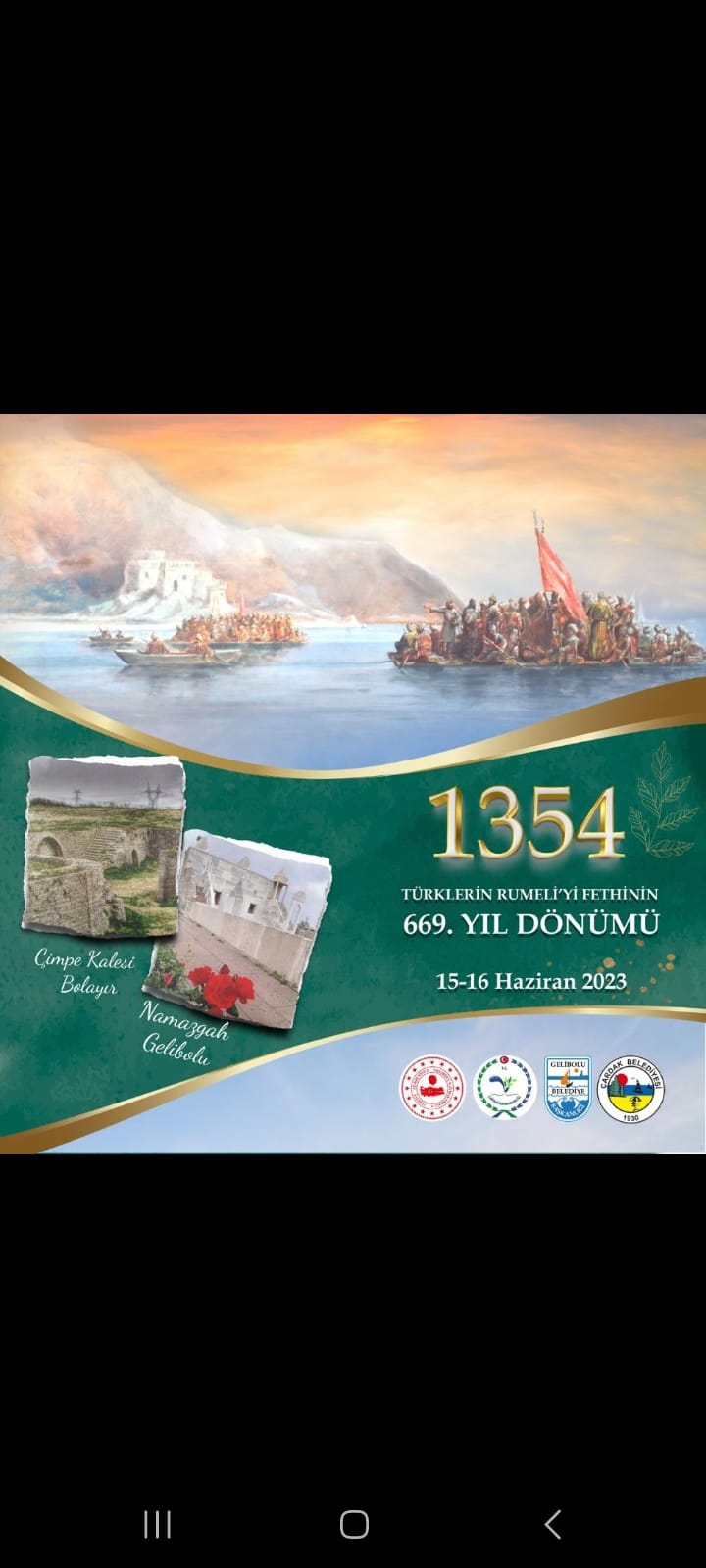 TÜRKLERİN ANADOLU'DAN RUMELİ’YE GEÇİŞİNİN, GELİBOLU'NUN FETHİNİN 669. YIL DÖNÜMÜNÜN KUTLANMASI VE GAZİ SÜLEYMAN PAŞA’YI ANMA PROGRAMI